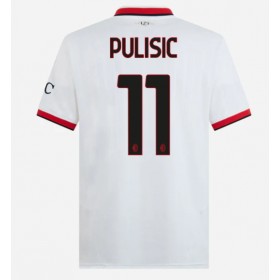 Pánské fotbalový oblečení AC Milan Christian Pulisic #11 Venkovní košile 2024-25 Krátkým Rukávem